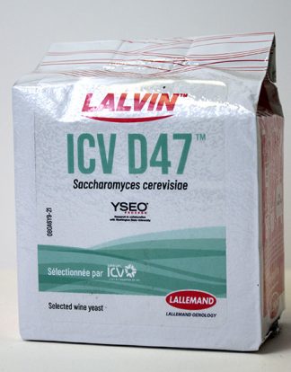 500g BRICK ICV-D-47 D47 DRY WINE YEAST Côtes du Rhône for White and Blush Wines 500 Gram Cake from Lalvin