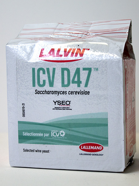 500g BRICK ICV-D-47 D47 DRY WINE YEAST Côtes du Rhône for White and Blush Wines 500 Gram Cake from Lalvin