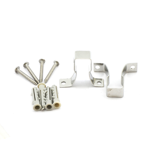 Square CO2 Gas Line Manifold - 2 Way Chrome Plated Brass Splitter with Individual Shutoffs Wall Mounting Hardware and Check Valve - Image 2