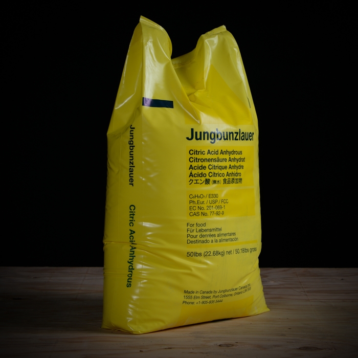 Bulk Food Grade CITRIC ACID 50lb Pound Factory Sack by Jungbunzlauer, Niran or ADM