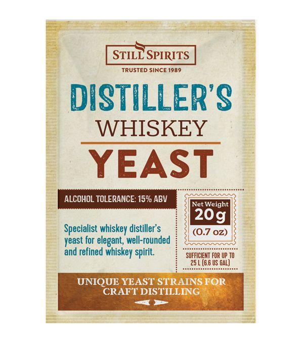 FINE WHISKY YEAST from Still Spirits - Perfect for American Whiskey in Pot Stills 20g Pack Makes 6.6 Gallons