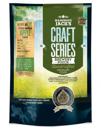 CITRA HOPPED APPLE CIDER KIT Mangrove Jack's Brewery Pouch Series Hard Cider Recipe Kit #11