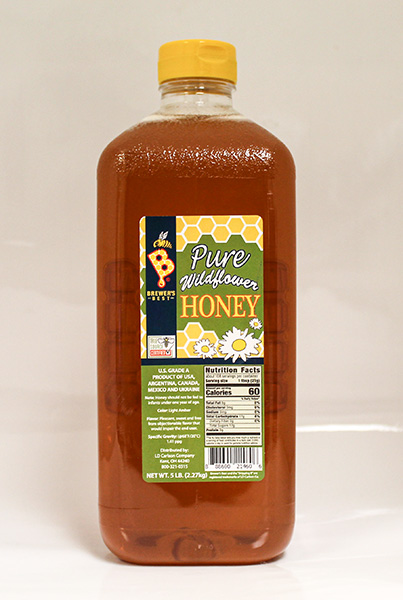 HONEY 5 LBS PURE WILDFLOWER FOR MEAD MAKING BAKING OR TABLE USE