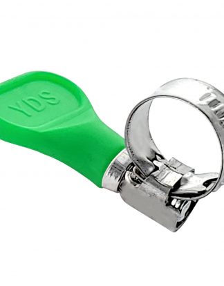 GREEN TUBING CLAMP 5/8" 10-16mm YDS EASY-TURN GREEN HANDLE STAINLESS STEEL BUTTERFLY EZTURN HOSE CLAMP