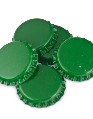 CROWN CAPS 144 GREEN NEW BOTTLE CAPS STANDARD 26.5 SIZE FOR SODA AND BEER BOTTLES