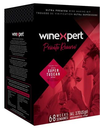 Private Reserve ITALIAN SUPER TUSCAN BLEND Ultra Premium 14L Wine Ingredient Kit from Winexpert - Makes 6 Gallons of Dry Red Wine LDC 3118