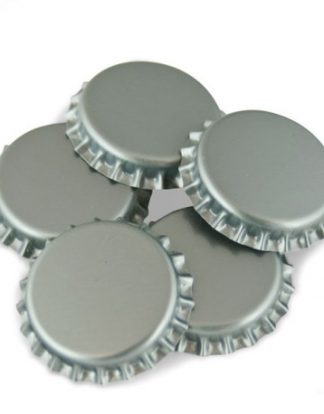 CROWN CAPS 144 SILVER NEW BOTTLE CAPS STANDARD 26.5 SIZE FOR SODA AND BEER BOTTLES
