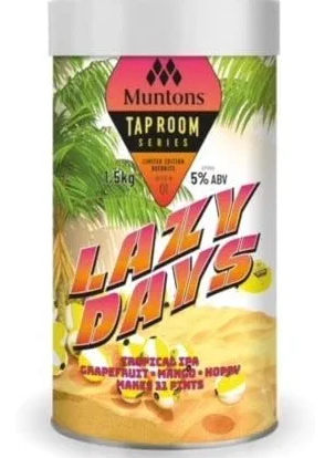 Muntons Tap Room Limited Edition Series LAZY DAYS TROPICAL IPA Tinned Beer Kit - Limited Edition Recipe #01