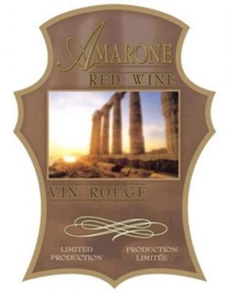 AMARONE WINE BOTTLE LABELS Pack of 30 Roman Aqueduct Design Self-Adhesive Easy Peel Removeable 33961