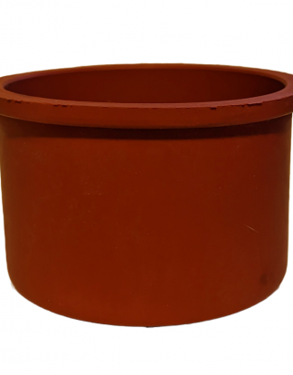 HUGE 54L DEMIJOHN BUNG #13.5 ~75mm Straight Sided Drilled Red Rubber Bung 3" Top 3" Bottom with 3/8" Hole for Airlock and 1/8" Lip