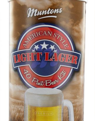 Muntons Premium Range AMERICAN LIGHT LAGER Tinned 6 Gallon Beer Making Kit