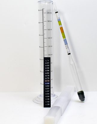 3PC Specific Gravity Combo Kit INCLUDES Triple Scale Hydrometer - Test Jar - Strip Thermometer