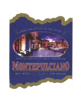 MONTEPULCIANO WINE BOTTLE LABELS Pack of 30 Harbor Scene Removable and Easy to Peel