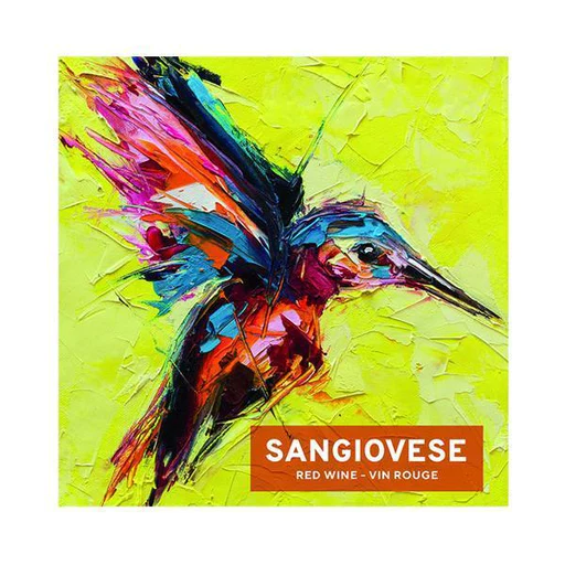 SANGIOVESE WINE BOTTLE LABELS Pack of 30 Flying Bird Design Removable Self-Adhesive and Easy to Peel Off