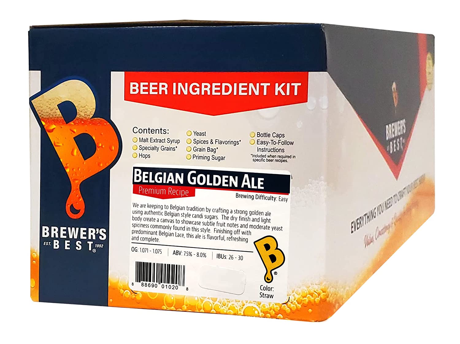 BELGIAN GOLDEN ALE Beer Ingredient Kit from Brewer's Best 1020