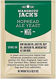 M66 HOPHEAD NEIPA ALE YEAST Mangrove Jacks 10.5g Single Pack for Hop/Fruit Forward New England or Hazy IPA Beer BZZZ3710