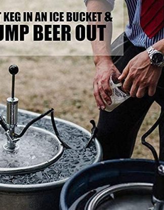 SANKEY D System KEG PARTY COUPLER Stainless Steel For Commercial Kegs with Cobra faucet and 4" Hand Pump Krome C385
