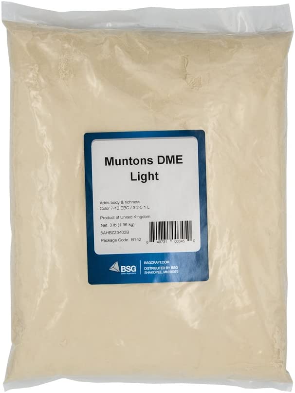 British DME MUNTONS LIGHT Spraymalt Dry Malt Extract Unhopped 3 lbs (Beer Improver) - Image 3