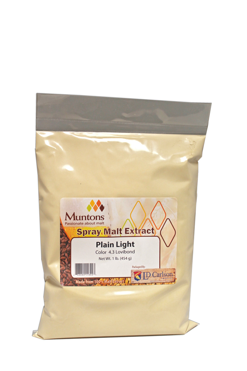British DME MUNTONS LIGHT Spray Dry Malt Extract Unhopped 1 LB (Beer Improver)