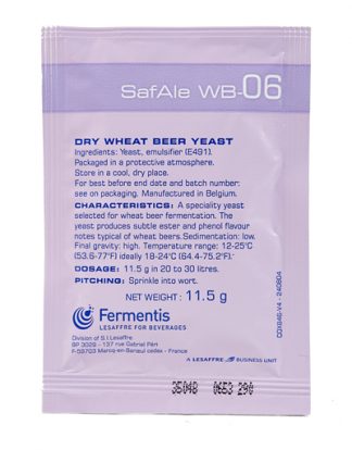 BEER YEAST WB-06 Single Pack Fermentis Safebrew Dry Ale Yeast for Wheats and Weizens