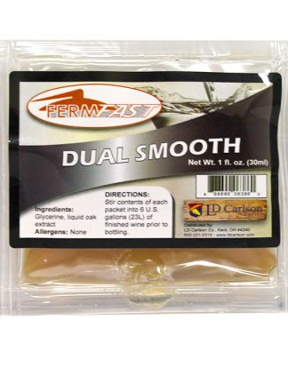 Wine Conditioner Fermfast DUAL SMOOTH Dose Pack: LIQUID OAK (SINATIN 17) + GLYCERINE Super Smoother
