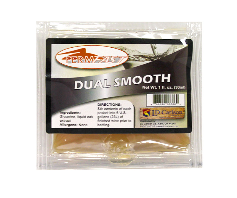 Wine Conditioner Fermfast DUAL SMOOTH Dose Pack: LIQUID OAK (SINATIN 17) + GLYCERINE Super Smoother