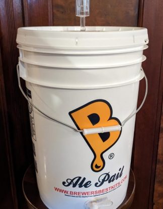 FERMENTATION and BOTTLING BUCKET Drilled 6.5 Gallon Primary Fermenter w/ Soft Gasketed Lid+Airlock+SPIGOT - Ready to ferment or bottle