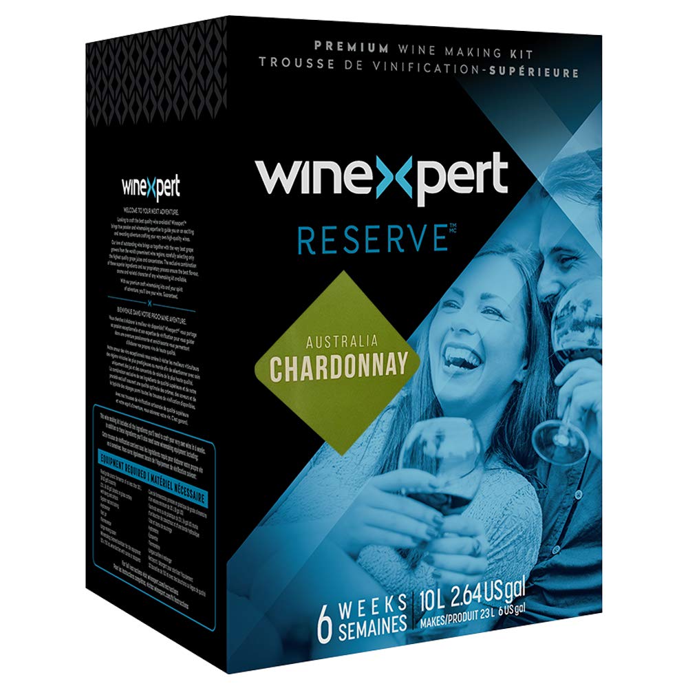 Australian CHARDONNAY Wine Kit Winexpert Reserve 10L - Makes 6 Gallons of White Wine