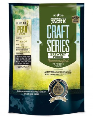 Mangrove Jack's Hard Pear Cider Recipe Kit, 6 gallons/23 L