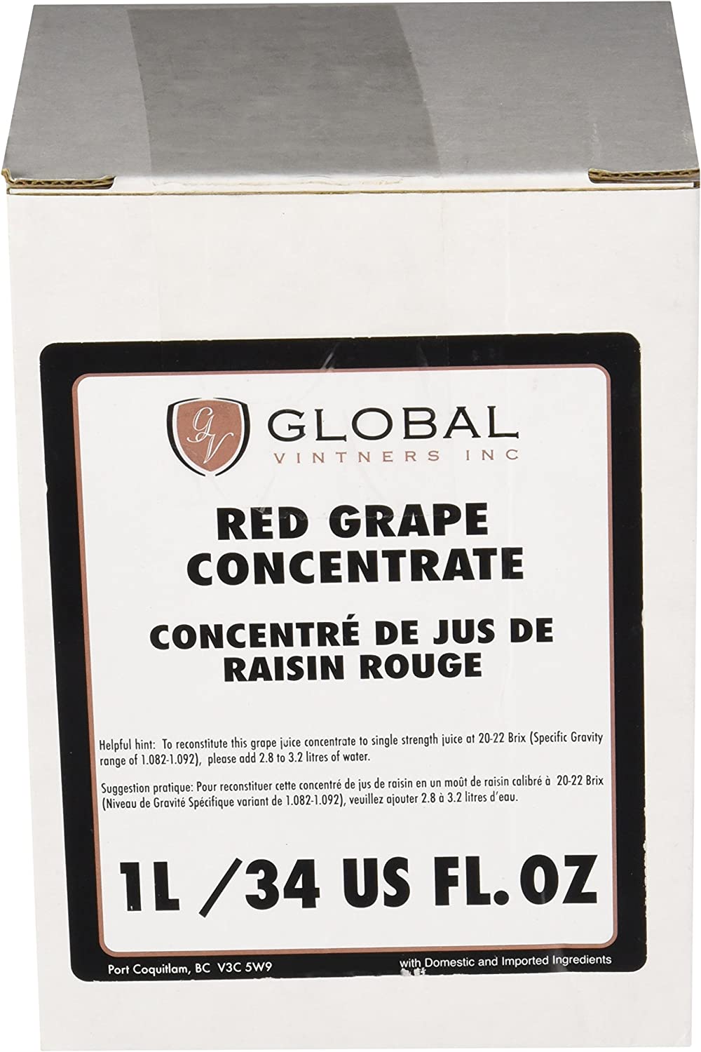 Winexpert Red Grape Concentrate 1 Liter by Global Vintners for Topping Off and Blending Wines - Image 2