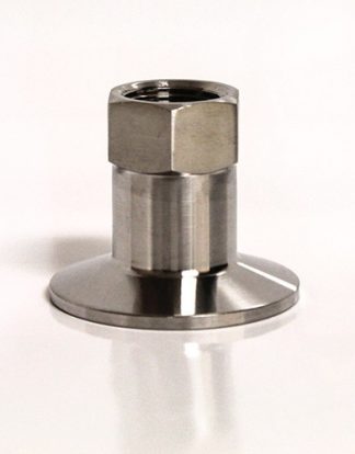 ForgeFit 1.5 TRICLAMP END CAP TO 1/2" FEMALE NPT THREADED FITTING Stainless Tri-Clamp Sanitary Fitting
