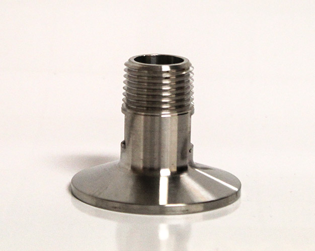 ForgeFit 1.5 TRICLAMP END CAP TO MALE 1/2" NPT THREADED FITTING Stainless Tri-Clamp Sanitary Fitting