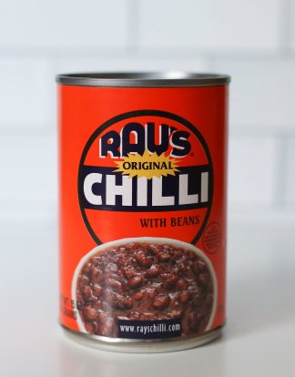RAYS ORIGINAL CHILLI 15oz Pop Top Can - Old Time 1914 Dallas Texas Chili Recipe from the Aldolphis Hotel Diner