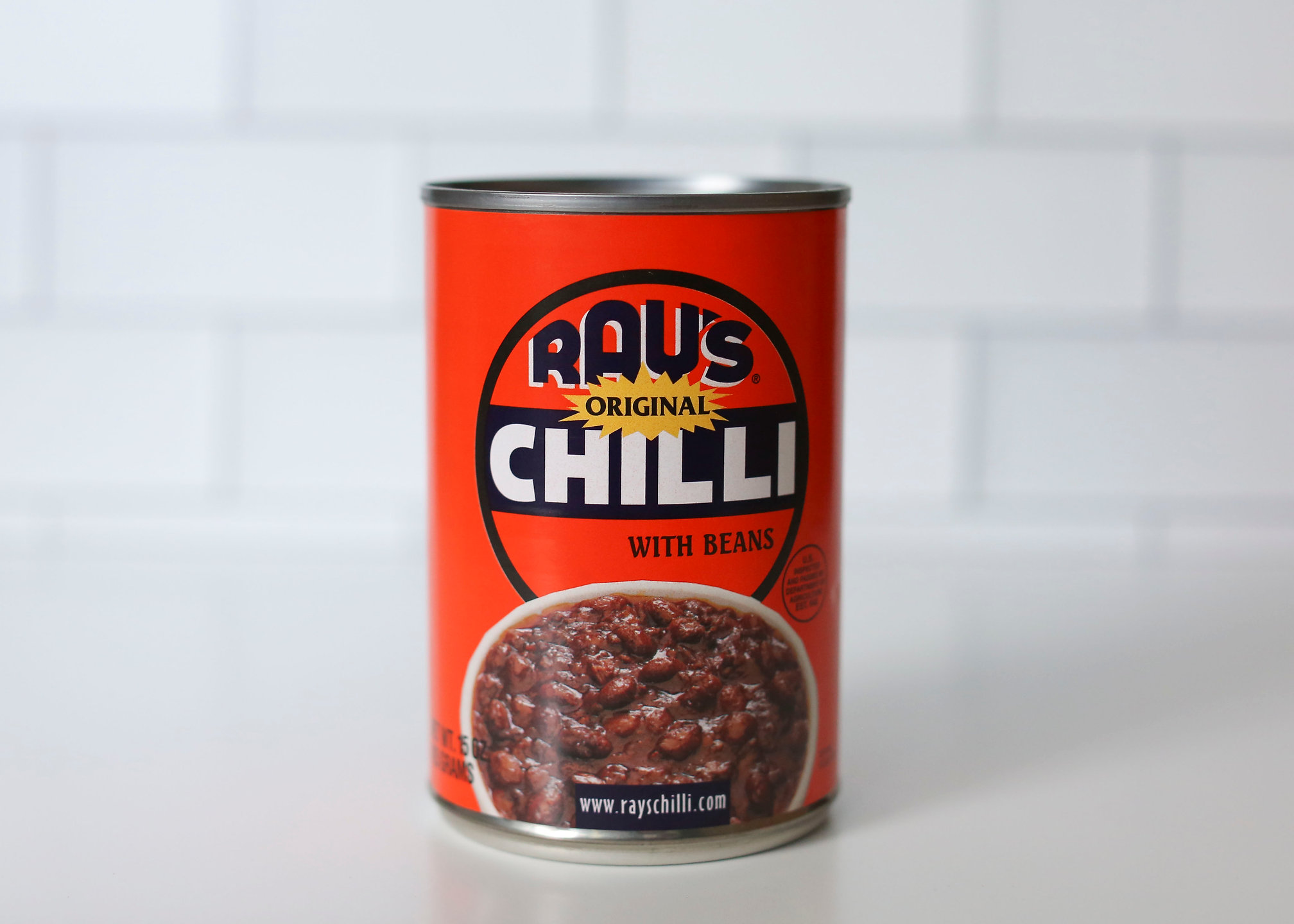RAYS ORIGINAL CHILLI 15oz Pop Top Can - Old Time 1914 Dallas Texas