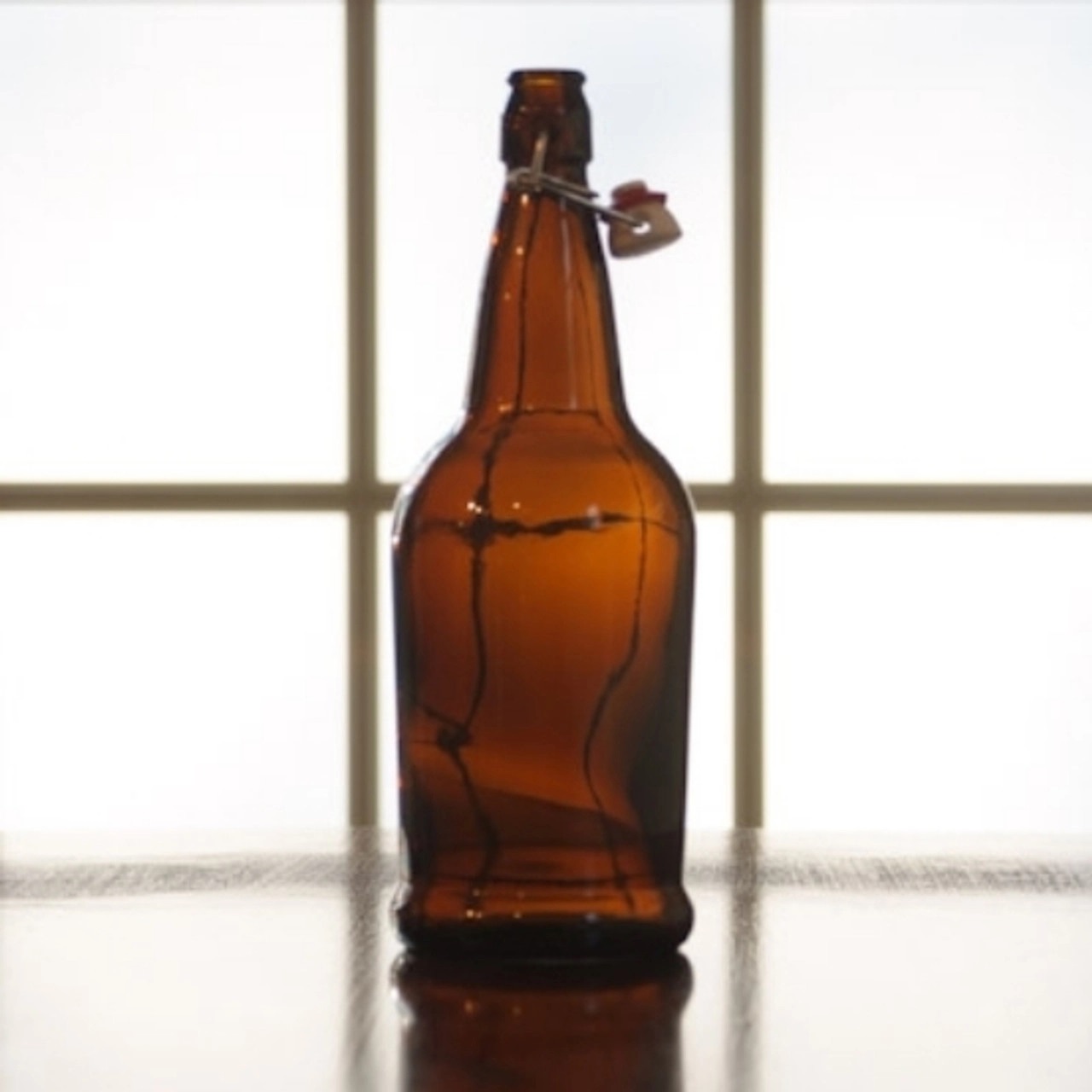 SINGLE HUGE 1000ml EZ CAP AMBER Glass Beugel Swing-Top Beer or Soda Bottle 34oz Flip Top Grolsch Type