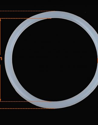 Soft Clear/White Silicone O-RING FOR 2" TRICLAMP Flange Sanitary Tri-Clover Tri-Clamp Compatible (Single Piece)