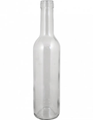 Wine Bottles 375 ml CLEAR BORDEAUX "Splits" Clear Farro Glass Claret or Vinegar Bottles Full Case of 24 B384