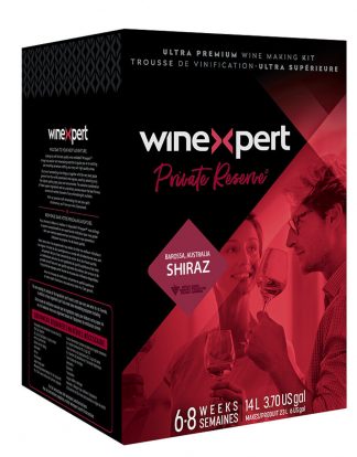 Private Reserve BAROSSA VALLEY SHIRAZ Ultra Premium 14L Wine Ingredient Kit from Winexpert - Makes 6 Gallons of Dry Red Wine LDC 3107