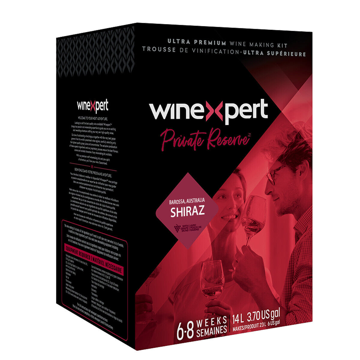 Private Reserve BAROSSA VALLEY SHIRAZ Ultra Premium 14L Wine Ingredient Kit from Winexpert - Makes 6 Gallons of Dry Red Wine LDC 3107