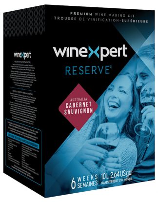 RESERVE Australian CABERNET SAUVIGNON 10L Wine Kit Winexpert Reserve - Makes 6 Gallons of Red Wine 3120