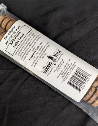INFUSION SPIRALS AMBURANA Brazilian Oak Light Toasted Stix for flavoring Cachaça Rum Wine Brandy or Alcohol Spirits