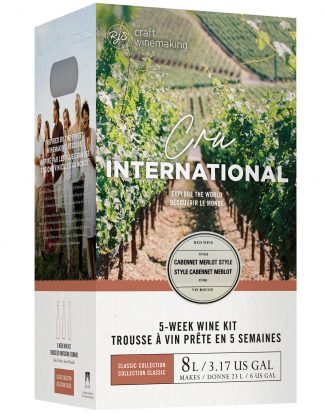 RED WINE KIT RJ Spagnols Cru International CHILEAN CABERNET / MERLOT BLEND 6 Gallon CINT NZZA4980 from RJS Winemaking