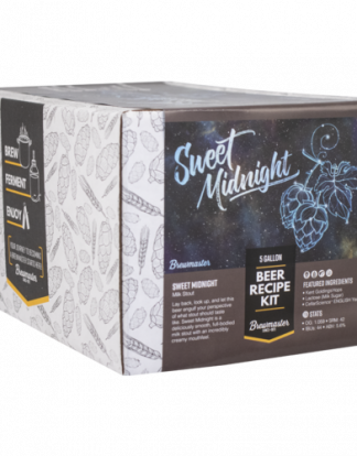 SWEET MIDNIGHT MILK STOUT Premium Homebrewing Extract Ingredient Beer Kit from Brewmaster BMKIT135