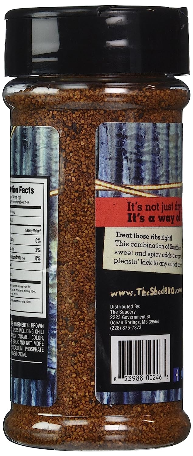 For Shedheads... The Shed Barbeque and Blues Joint RACK ATTACK BBQ Dry Rub - 5.2oz Shaker Bottle - Image 4