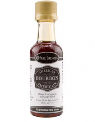 Pure Brewers AMERICAN BOURBON WHISKEY ESSENCE (50 ml | 1.69 oz) Straight Bourbon Flavoring for Neutral Alcohol