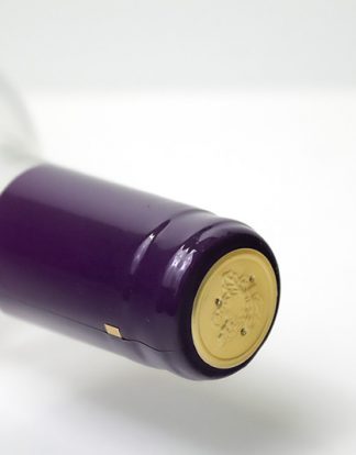 Winery Quality SHRINK CAPS 100 PURPLE Metallic PVC Heat Shrink Capsules 30X55mm