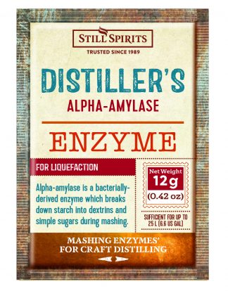 Still Spirits Distillers DRY Alpha-Amylase Enzyme 12g for 25L
