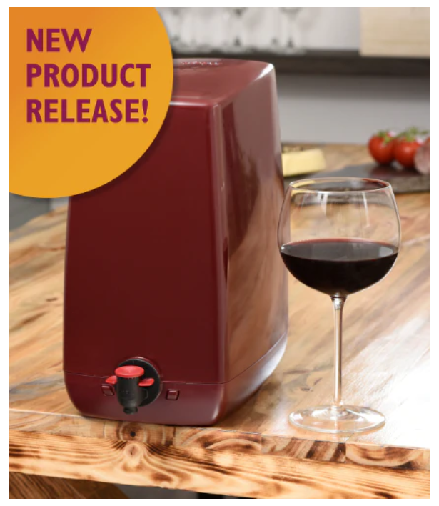 Decorative a'POUR WINE ON TAP SYSTEM Wine or Cocktail DISPENSING BOX 4.5 Liter for Counter or Refrigerator - Image 3