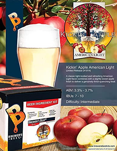 KICKIN APPLE AMERICAN LIGHT Beer Ingredient Kit from Brewer's Best 1014 (Limited Edition) Includes Labels - Image 4