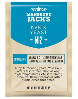 Norwegian M12 KVEIK YEAST Mangrove Jacks 10.5g Single Pack for Farmhouse Ale and Hot Weather Fermentation BZZZ3709